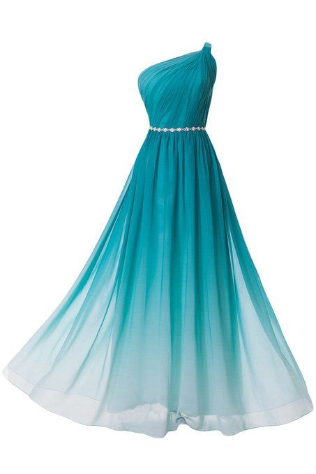 Prom Dresses,evening Dress,prom Dress,chiffon Prom Dress,gradient Prom Dress,elegant Prom Party Dress,women Dress,one-shoulder Evening Dress