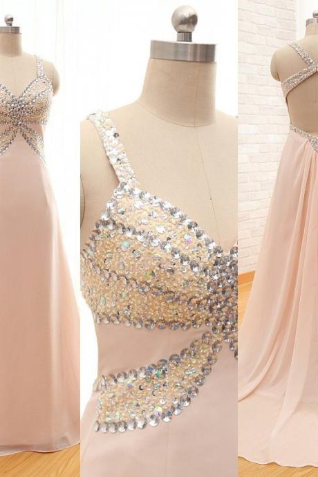 Prom Dresses,evening Dress,beaded Evening Dress,charming Prom Dress,chiffon Prom Dress,a-line Prom Dress,beading Evening Dress