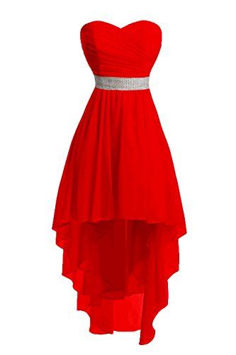Prom Dresses,evening Dress,red Homecoming Dress,high Low Homecoming Dresses,high Low Homecoming Gowns,red Prom Dress,chiffon Prom Dresses,sweet