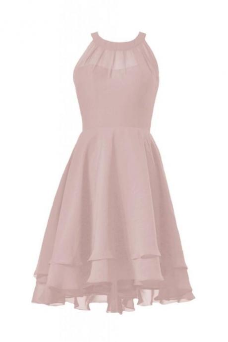 Homecoming Dresses,blush Pink Homecoming Dresses,sweet 16 Dress,chiffon Homecoming Dress,cocktail Dress