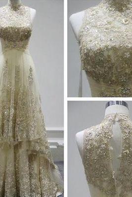Prom Dresses,Evening Dress,New Arrival Prom Dress,New design A-line lace long prom dress,evening dress