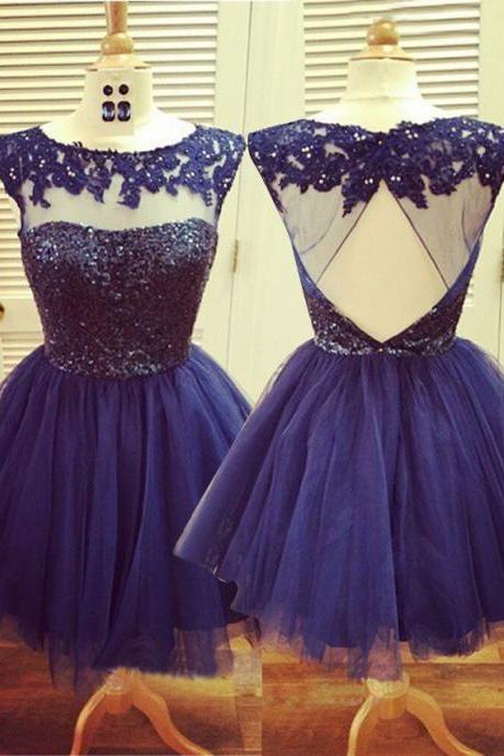 Homecoming Dresses,Tulle Homecoming Gowns,Backless Party Dress,Open Back Short Prom Gown,Sweet 16 Dress,Open Backs Homecoming Gowns