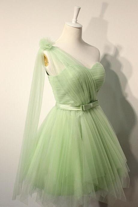 Charming Prom Dress,cute Prom Gown,organza Mini Prom Dress,homecoming Dresses