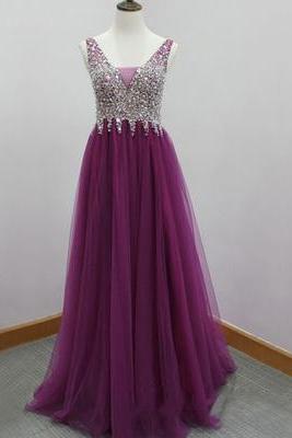 Prom Dresses,evening Dress,party Dresses,charming Prom Dress,long Prom Dress,tulle Evening Dress,pretty Prom Dress,beading Evening Gown