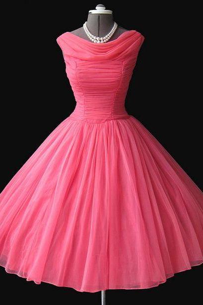 Prom Dresses,evening Dress,party Dresses,short Prom Dress Bateau Neck Sleevelss Knee Length A Line 2017 Real Simple Deisgn Sweet Girls Dress
