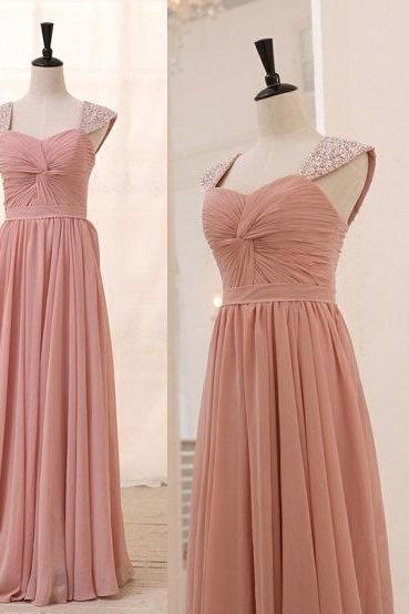 Prom Dresses,evening Dress,party Dresses,blush Pink Prom Dresses,a-line Prom Dress,simple Prom Dress,chiffon Prom Dress,simple Evening Gowns,