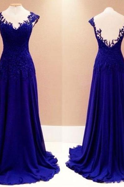 Prom Dresses,evening Dress,lace Prom Gown, Fashion Prom Dresses,royal Blue Evening Gowns,lace Party Dresses,evening Gowns,long Formal Dress For