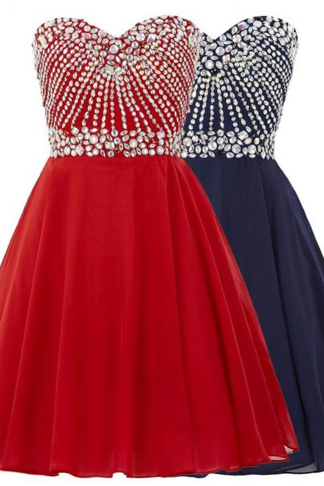Red Homecoming Dress,short Homecoming Dresses,tulle Homecoming Gown,party Dress,sparkle Prom Gown,cocktails Dress,bling Homecoming