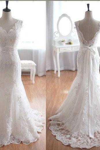 Wedding Dresses,2017 Wedding Gown,lace Wedding Gowns, Bridal Dress,fitted Wedding Dress,brides Dress,vintage Wedding Gowns,wedding Dress