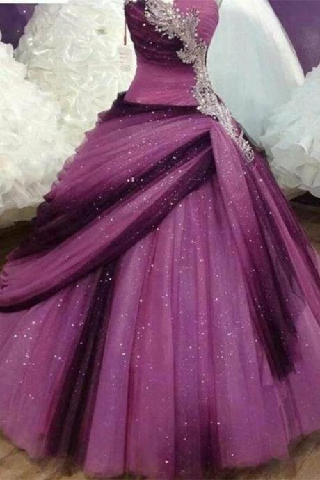 Prom Dresses,evening Dress,party Dresses,beautiful Quinceanera Dresses,ball Gown Prom Dresses,gorgeous Sequin Shiny Prom Gowns,sparkly Prom Dress