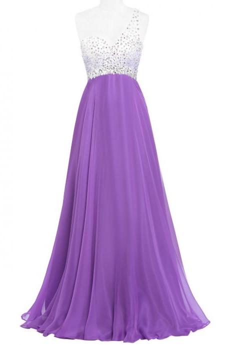 Prom Dresses,evening Dress,party Dresses,sexy Design Sexy Backless Crystal Sequin Prom Dresses For Girls Evening Dinner Gown Purple Long Party