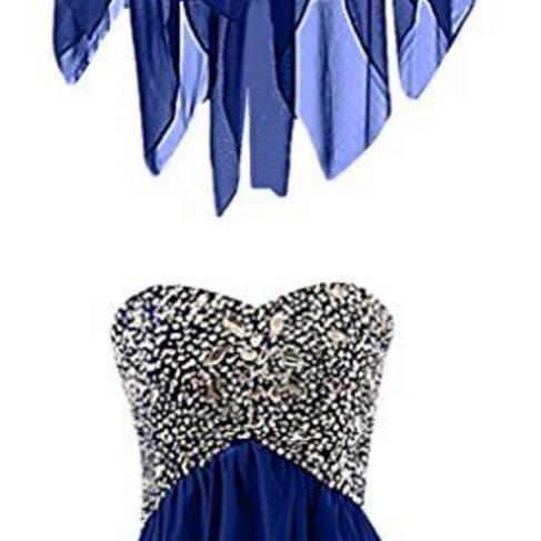 Royal Blue Homecoming Dress With Beading,sweetheart Homecoming Dress