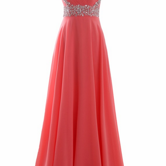 Chiffon A Line Evening Dresses Long Prom Party Gowns Formal Women Wear Lace  Up Back on Luulla