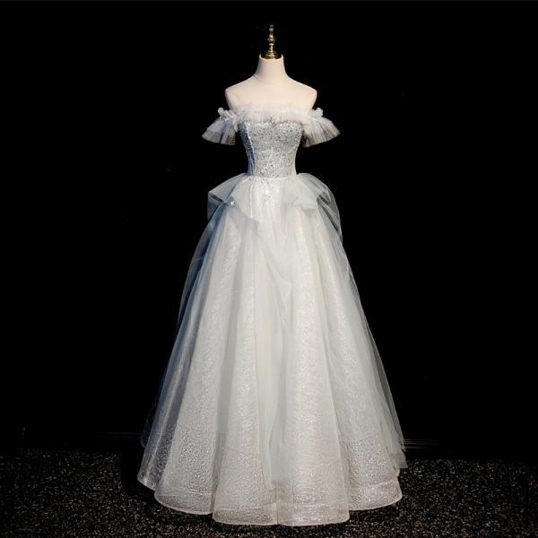 Fairy evening dresses temperament a shoulder bride senior niche engagement party mitzvah dresses