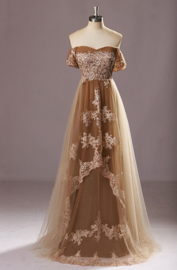 Discount Fitted Off the Shoulder Sleeveless Velvet Floor-Length Prom Dress main image 1