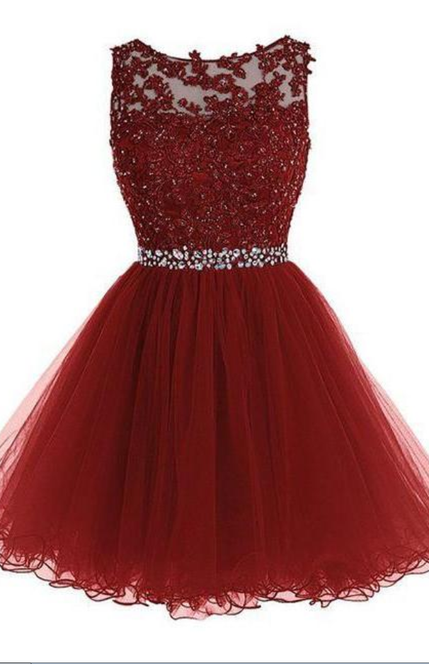 Cute Lace Short Prom Dress, Lace Homecoming Dress on Luulla