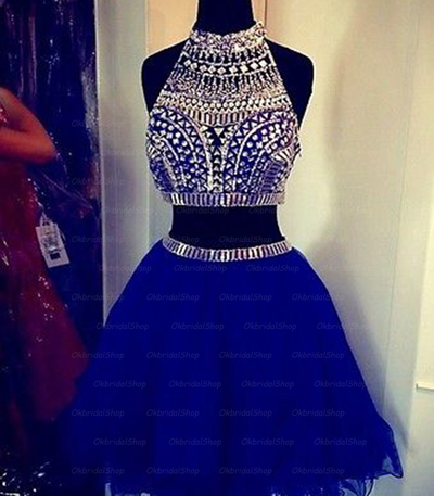 Prom Dresses,two Piece Homecoming Dress,charming Prom Dress,tulle ...