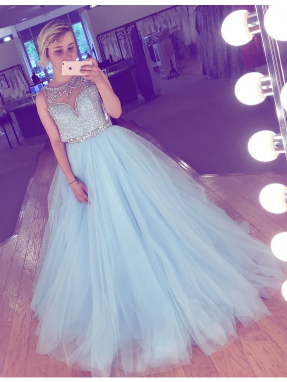Prom Dresses,evening Dress,party Dresses, Elegant Aline Crew Floor
